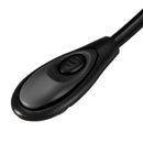 Portable Flexible Mini Clip On Book Desk Light Bright White Reading Lamp