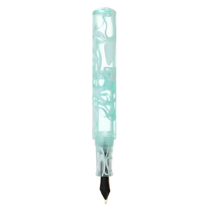 Moonman Wancai Mini 0.5mm Fine Nib Transparent Mint Pattern Fountain Pen For Office School Supplies