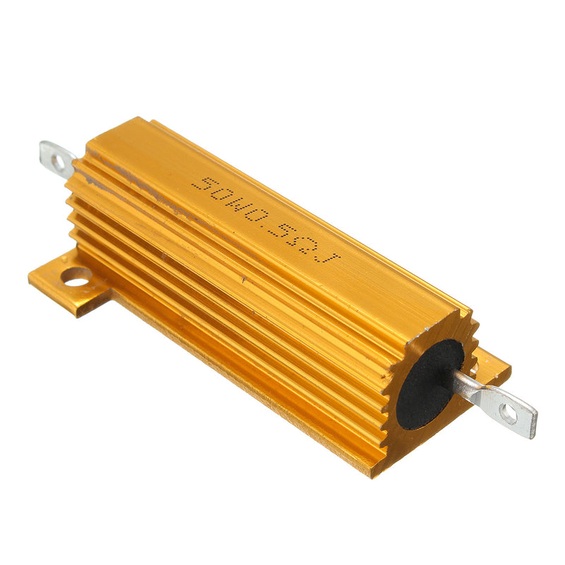 50W 0.5R 1R 2R 2.2R 4R 6R 8R 10R 20R Ohm Aluminum Shell Power Case Wirewound Resistor