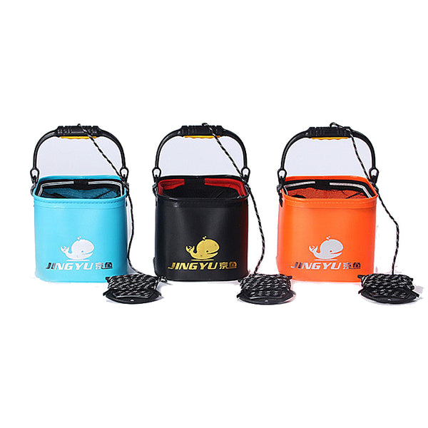 ZANLURE 20cm 24cm EVA Folding Fishing Water Bucket With Handle Foldable Water Tank