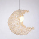 Modern Moon Rattan Light  Pendant Lamp Ceiling Light Romantic Home Decoration