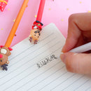 Creative Cartoon Christmas Series Gel Pen Students Writing Pen Black Ink Signing Pen Christmas Tree Santa Claus Stationery Supplies