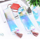 Cool Laser Transparent Color Pencil Bag PVC Waterproof Cosmetic Bag