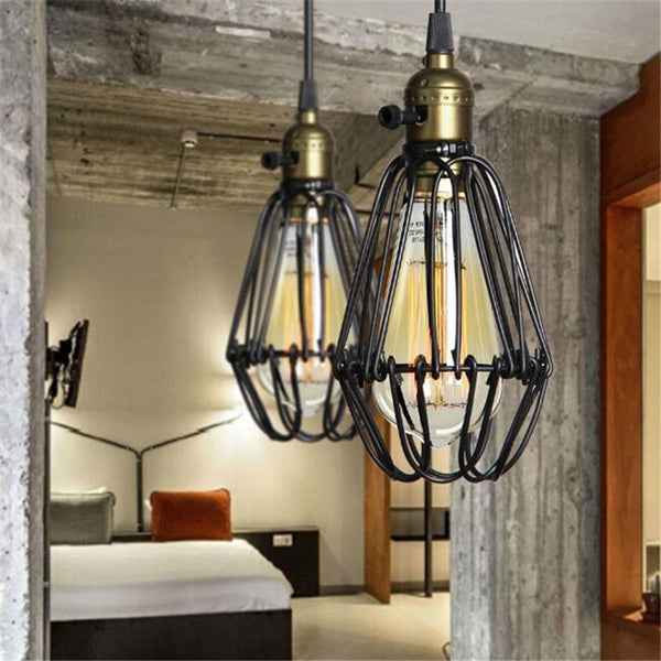 Industrial Retro Vintage Kitchen Bar Shop Black Pendant Light Ceiling Hanging Lampshade Fixture