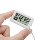 5Pcs Mini LCD Digital Thermometer Hygrometer Fridge Freezer Temperature Humidity Meter White Egg Inc