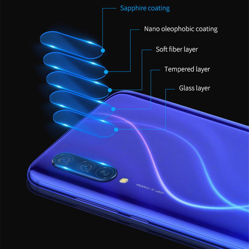 For Xiaomi Mi 9 Lite / Xiaomi Mi CC9 Bakeey Anti-Explosion Tempered Glass Screen Protector + 2PCS Anti-Scratch Phone Lens Protector