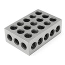 Machifit 2pcs 1x2x3 Inch Blocks 23 Holes Parallel Clamping Milling Tool Precision 0.0001 Inch