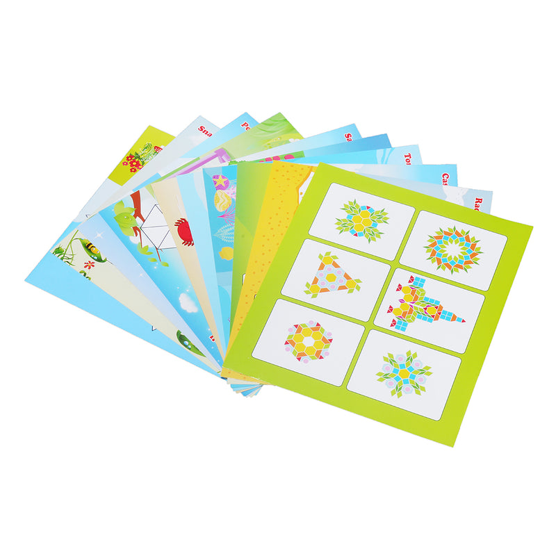 250Pcs Wood Blocks Kits Early Bright Education Puzzle Toys Jigsaw Puzzle Toy Toddler Gifts