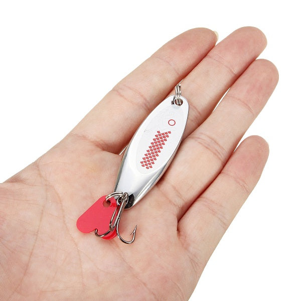 ZANLURE 1pcs Metal Minnow Fishing Lures Bass Crankbaits Spoon Crankbaits Tackle Hook