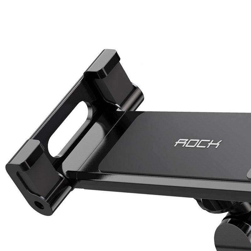 Rock Metal Clip Adjustable Arm 360 Degree Rotation Car Headrest Mount Holder for Mobile Phone Tablet
