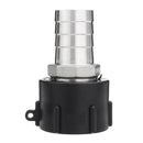 S60x6 IBC Tank Coarse Thread Drain Adapter to 38/45/50/60mm Stainless Steel Hose Outlet Connector Replacement Valve Fitting Parts for Home Garden