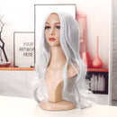 Women Wig Full Wavy Hair Extensions Heat Resistant Synthetic