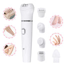 5 in 1 Multi-functional Epilator Whole Body Hair Removal + Cleansing Brush Massager + Callus Remover