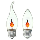 3W E27 Retro Fire Flame Candle Edison Light Bulb Lamp Chandelier Red Lighting 220V