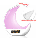Snooze Alarm Wake Up SAD Light Clock kids Night Light 7 Colored Sunrise Simulation and Sunset Fading