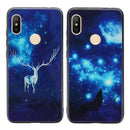 Bakeey Electroplated Blu-Ray Tempered Glass Soft TPU Edge Protective Case For Xiaomi Redmi Note 6 Pro