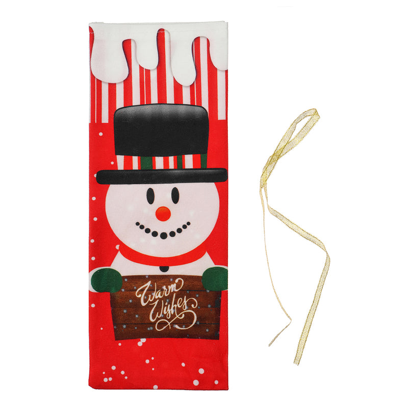 Santa Christmas Candy Bags Wine Stocking Bottle Carrier Gift Christmas Packing Bag Decoration