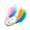 Battery Powered 1.3M 10LED Colorful Feather String Holiday Light For Xmas Party Decor DC3V