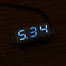 5pcs 0.28 Inch Two-wire 2.5-30V Digital Blue Display DC Voltmeter Adjustable Voltage Meter