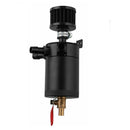 Universal 3-Port Oil Catch Can Tank Reservoir Breather Filter Drain Valve