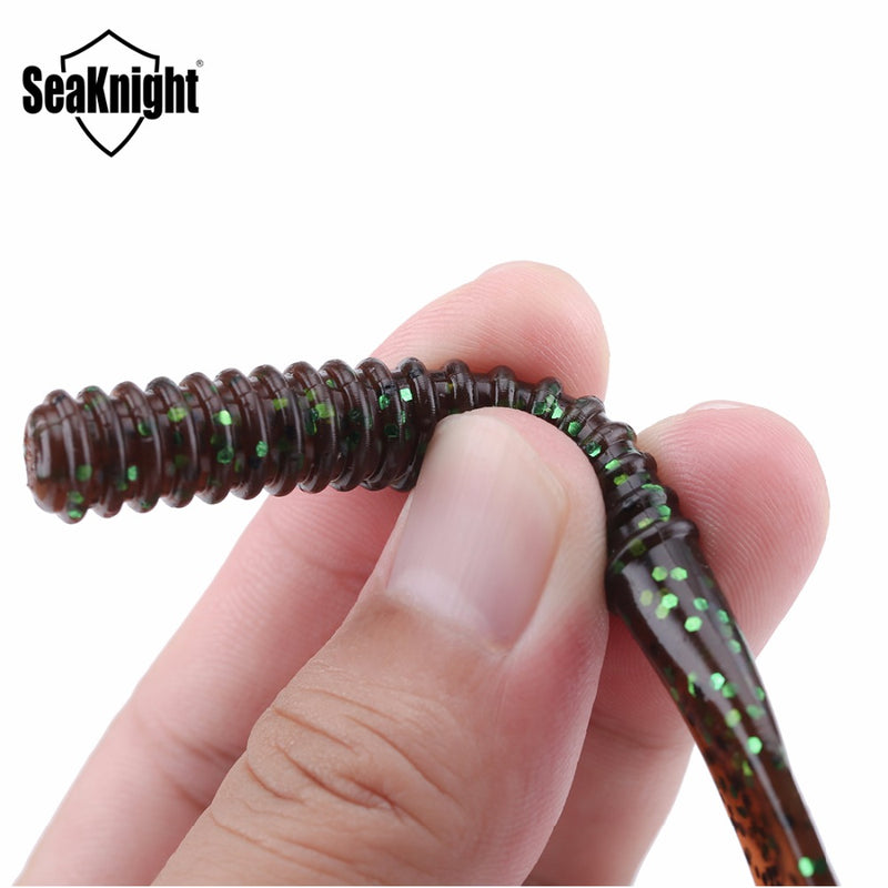 SeaKnight SL010 6pcs/bag 7.5g 130mm/5in Soft Fishing Lure Flexible Tail Worm Grub Lure Salt Water