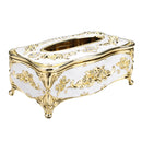 Elegant Tissue Box for Paper Towel Gold Silver Storage Boxes Container Napkins Holder Case Organizer