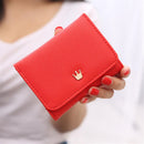 Women Lady Crown Short Mini Money Wallet Fold Bag Coin Purse Card Holder Wallets