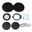 58mm 16X Macro Lens Close Up Filter with Lens Base Adapter Ring for Gopro Hero 5