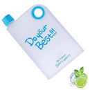 BIKIGHT 380ML Paper Square Flat Water Bottle Movement Kettle Plastic