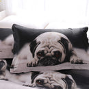 3 PCS Bedding Sets 3D Animal Lovely Dog Printing Quilt Cover Pillowcase For Full Size