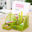 Mrosaa 7 Cell Metal Mesh Desktop Office Pen Pencil Holder Iron Desk Organizer School Supplies