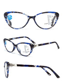 Tortoiseshell Blue Reading Glasses Far And Near Dual Purpose Fshion Anti Blue Light Resin Presbyopic Glasses Progressive Multi Focus Intelligent Presbyopic Glasses