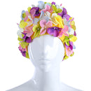 Flowers Design Cap Delicate Personalized Three-dimensional Petal Swimming Caps for Long Hair Sale