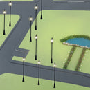 5Pcs/Set 1:43 HO Scale LED Model Post Street Garden Light Railway Train Lamps