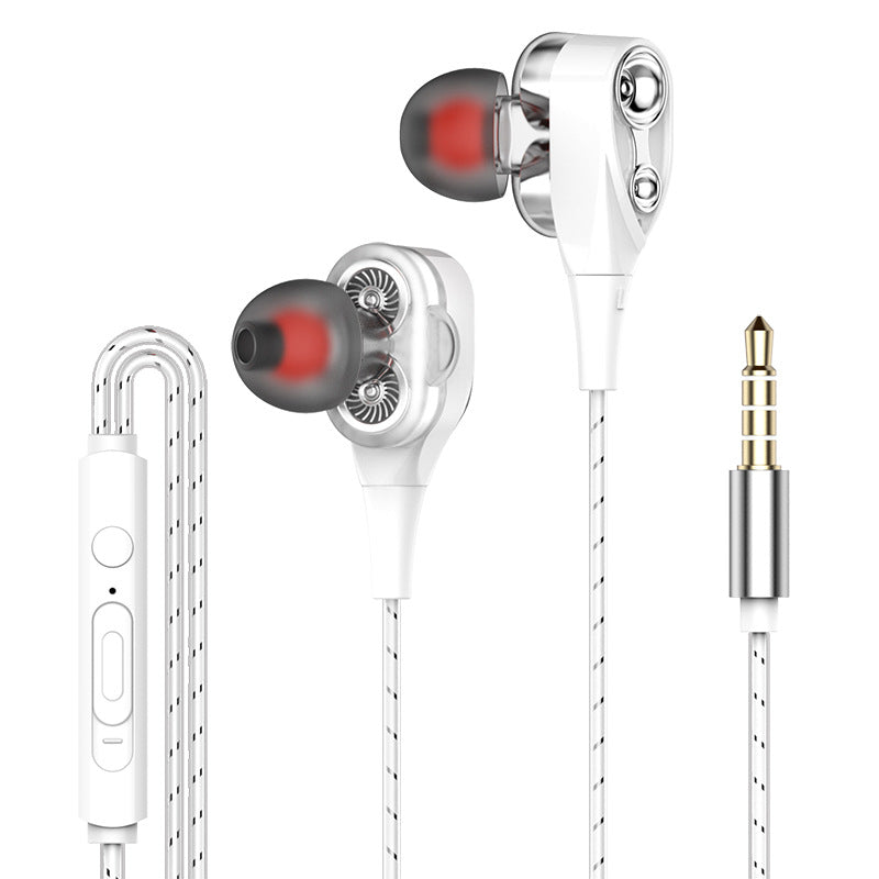S1 Dual Dynamic Driver Stereo Wired Earphone In-ear Headset Bass Gaming Earbuds for iPhone huawei Xiaomi