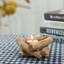 Wooden Candle Holder Home Room Decorations Ornament