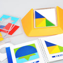 Xiaoguaidan ZM0096 100 levels Baby Colorful Plate Spatial Thinking Jigsaw Puzzle Toy Kids Logical Thinking Color Match Desktop Game Birthday Gifts for Childrens Kids