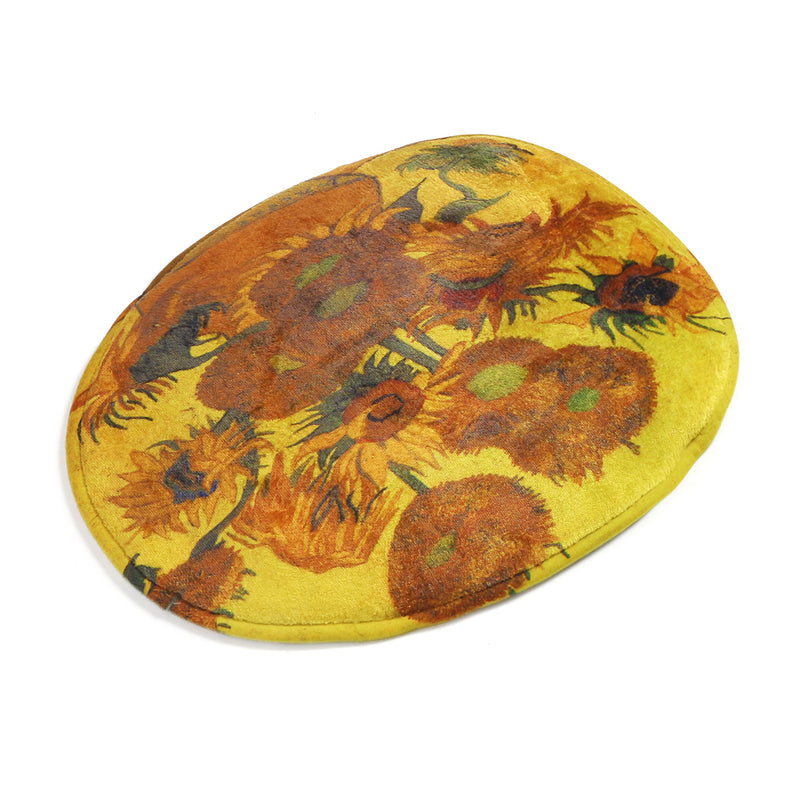 180x180cm Sunflower Bath Fabric Shower Curtains Waterproof Lid Toilet Cover Mat