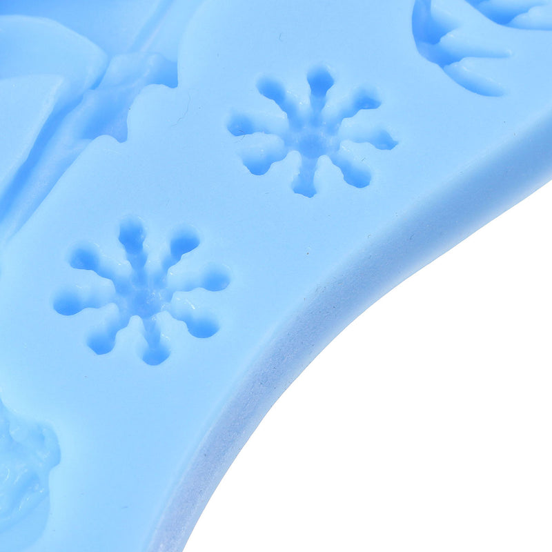 3D DIY Christmas Santa Clause Sleigh Silicone Soap Mould Candle Cake Baking Tools