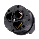 Audio Rhodium Plating Speaker EU Power Plug IEC Male Female Audio Connector Carbon Fiber