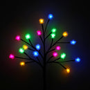 Outdoor Waterproof Solar Powered Pinecone Shape Tree Branch LED String Holiday Light for Patio Decor