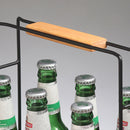 Iron Bottle Holder Carry Rack Box Case Kitchen Storage Stand Shelf