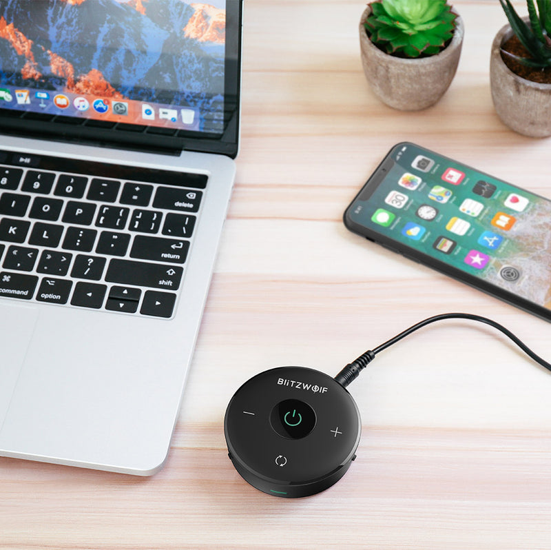 BlitzWolf BW-BR3 bluetooth V4.1 Music Receiver Transmitter 3.5mm AUX 2 in 1 Adapter
