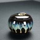 Luxurious Ceramic Pet Cremation Urn Hand-painted Made In Ceramics Cremation Ashes Urn For Pet