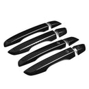 4PCS Carbon Fiber Car Exterior Door Handle Cover Cap For Honda Civic 10th 2016-2019