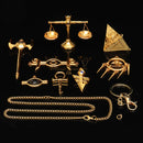 8 Pcs/ Set Anime Pendant Necklace Set Fashion Necklace Pendant Keychain DIY Jewelry Kits