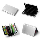 Metal Stainless Steel Black Titanium Business Card Holder Credit Card Cover ID Name Card Holder Case Storage Box
