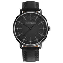 MINI FOCUS MF0056G Genuine Leather Quartz Watches Casual Style Analog Men Wrist Watch