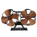 8 Blades Standing Type Stove Fan Low Noise Heat Powered Heater Wood Log Burner Fireplace Heat Cycling No Electricity