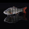ZANLURE 10CM 19G Sinking Fishing Bait Lure 6 Sections Fish Hard Swimbait